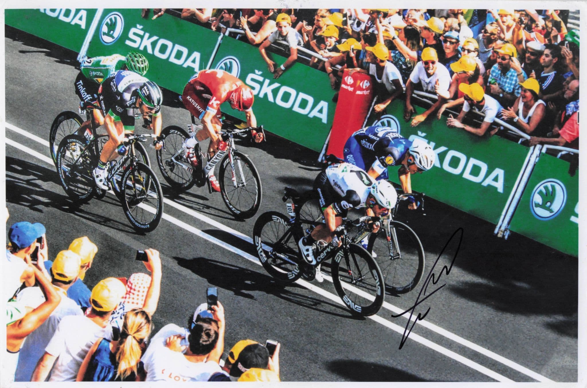 Mark Cavendish Manx Cyclist 2016 Tour De France 12x8 Hand Signed Photo