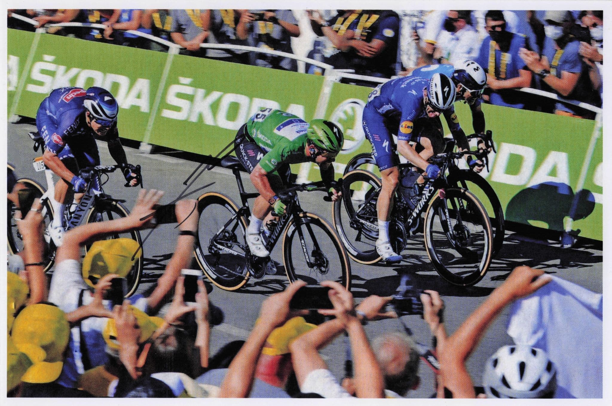 Mark Cavendish Manx Cyclist 2021 Tour De France 12x8 Hand Signed Photo