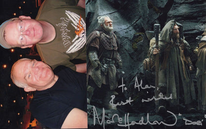 Mark Hadlow The Hobbit Ultimate 10x8 Hand Signed & COA 2x Photo s