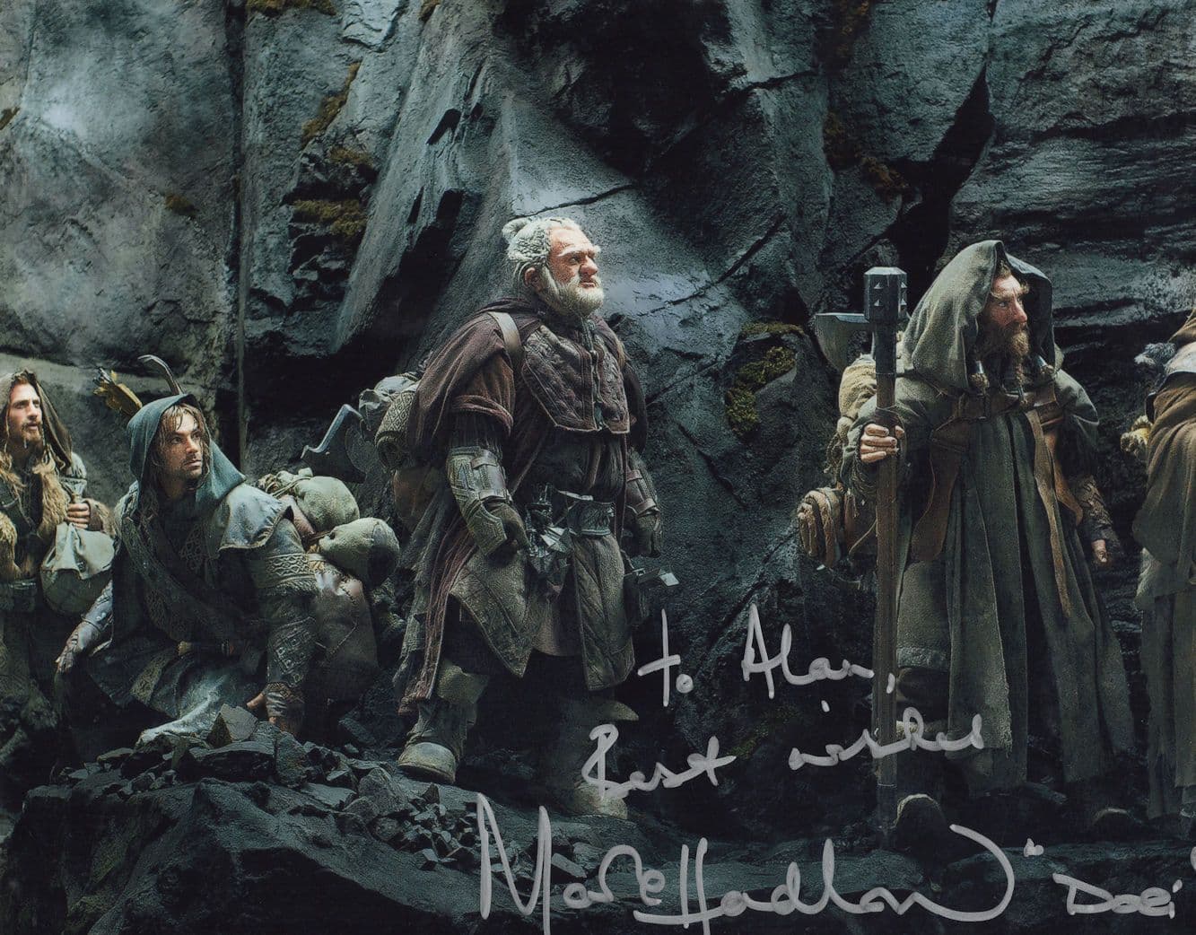 Mark Hadlow The Hobbit Ultimate 10x8 Hand Signed & COA 2x Photo s