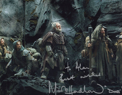 Mark Hadlow The Hobbit Ultimate 10x8 Hand Signed & COA 2x Photo s