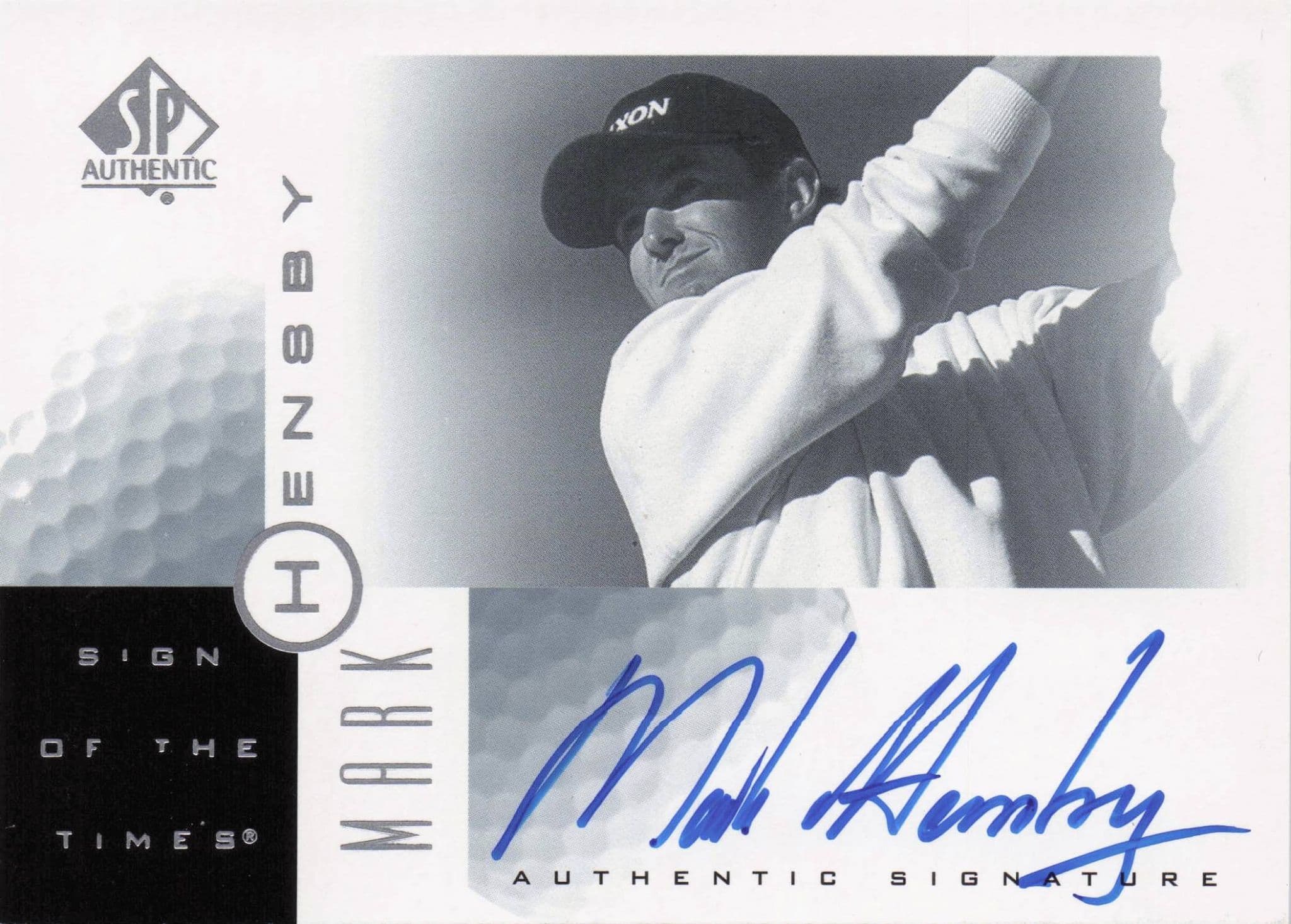 Mark Hensby Sign Of The Times Hand Signed 2001 SP Golf Autograph Card