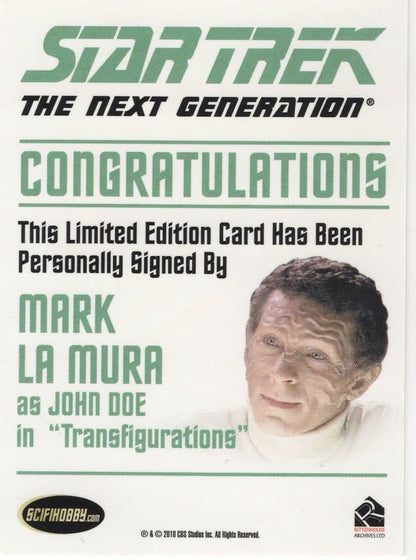 Mark La Mura Star Trek Hand Signed Trading Autograph Card