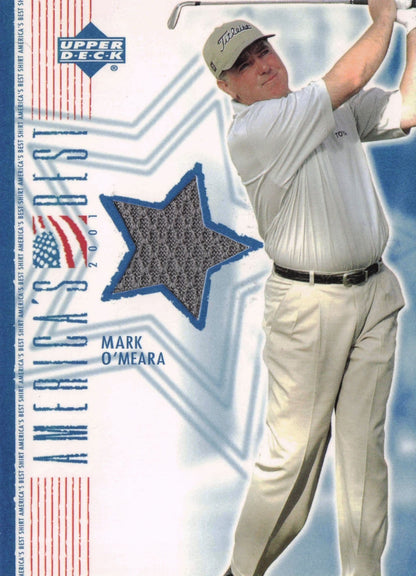 Mark O'Meara America's Best 2002 Upper Deck Real Worn Golf Shirt Card