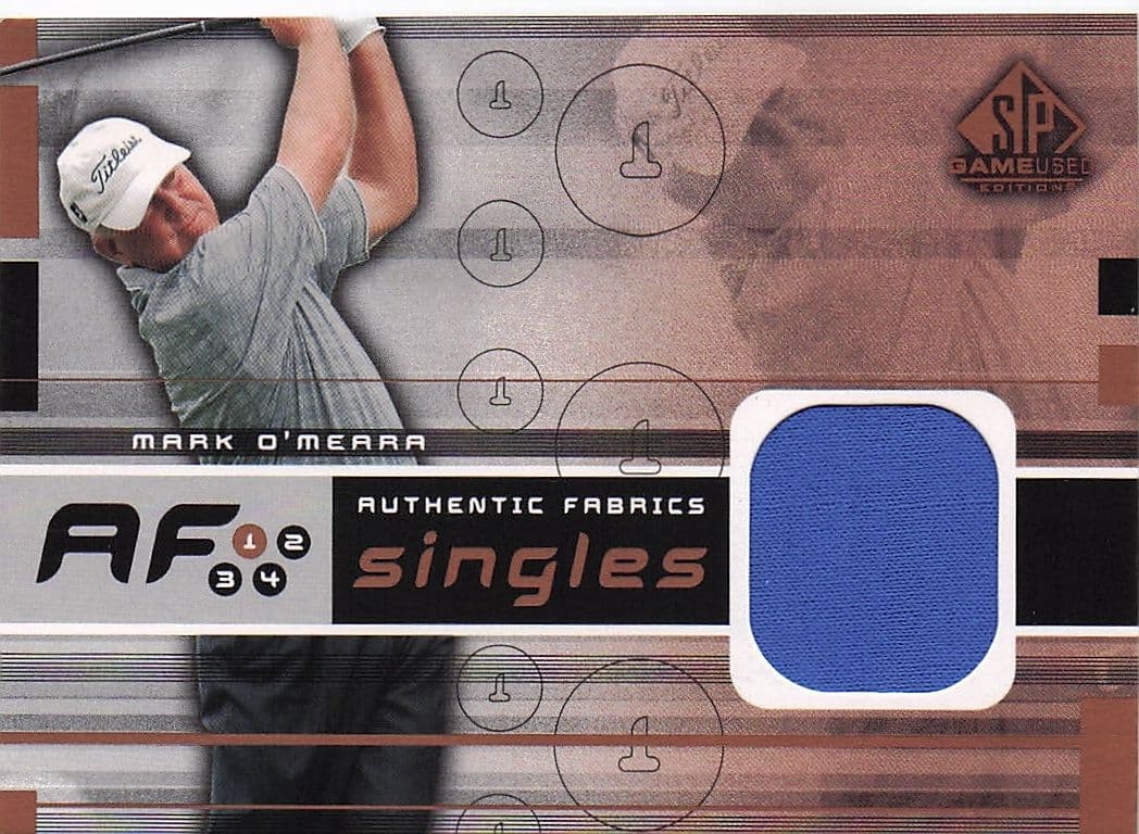 Mark O'Meara Authentic Fabrics Singles Golf Upper Deck Worn Shirt Card