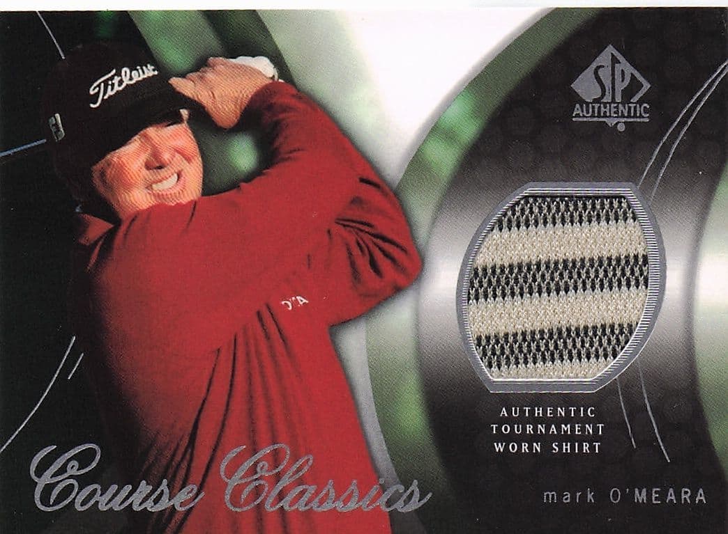 Mark O'Meara Course Classics 2004 Authentic Tournament Upper Deck Golf Shirt Card