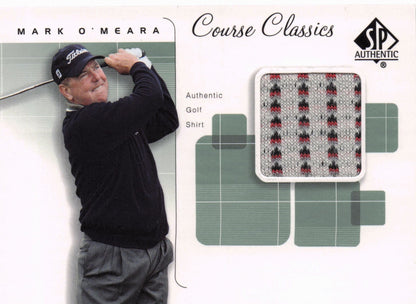 Mark O'Meara Course Classics Upper Deck 2002 Real Relic Golf Shirt Card