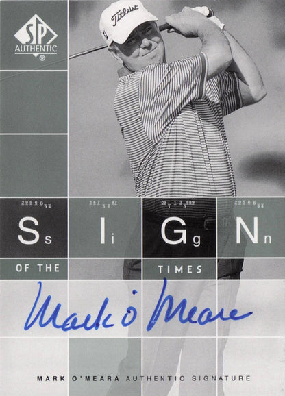 Mark O'Meara Sign Of The Times Hand Signed 2002 SP Golf Autograph Card