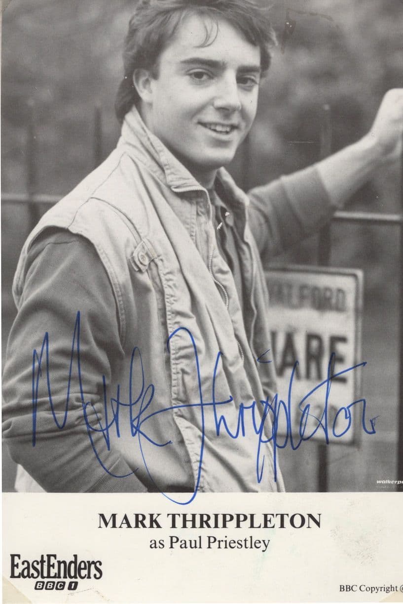 Mark Thrippleton Eastenders Builder Old Hand Signed Cast Card Photo