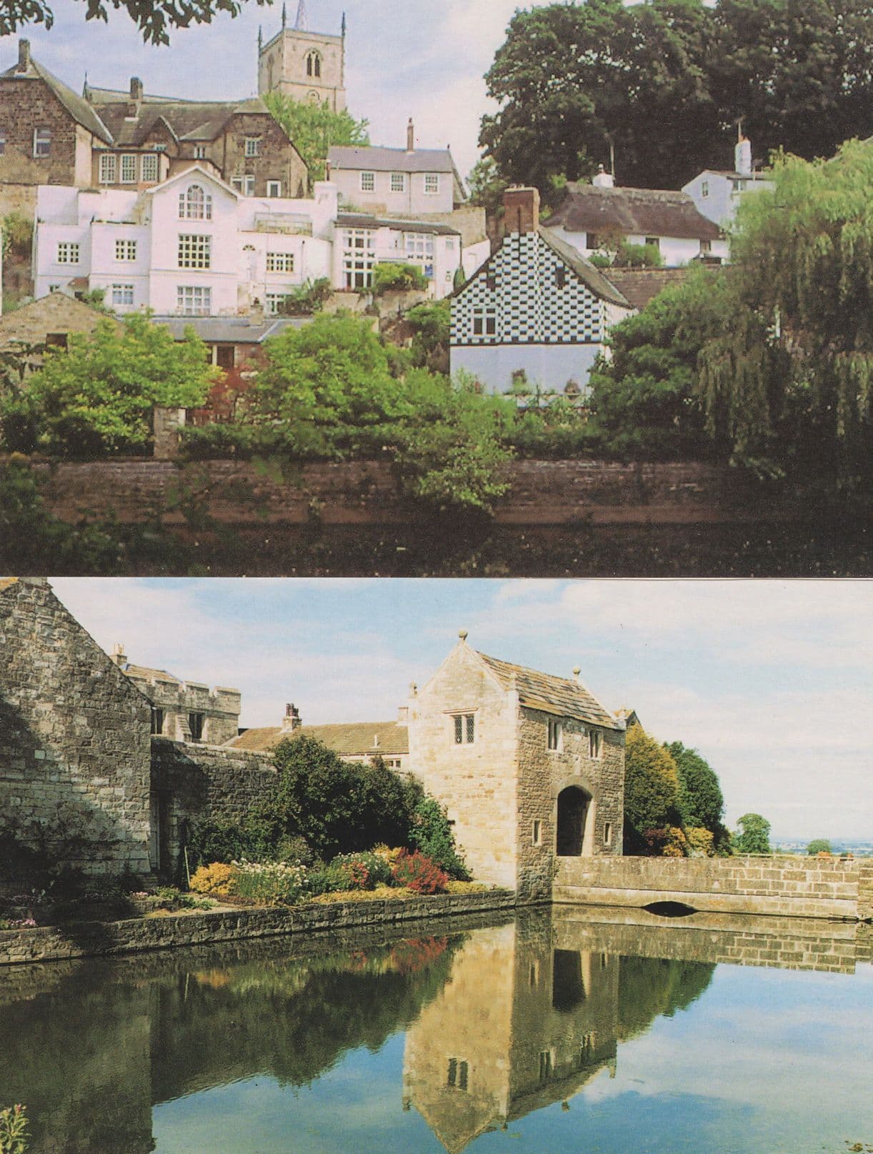 Markenfield Hall & Aerial Knaresborough 2x Postcard s