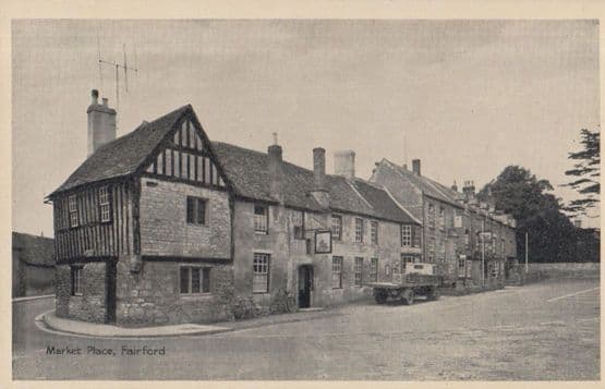 Market Place Fairford Gloucester Postcard