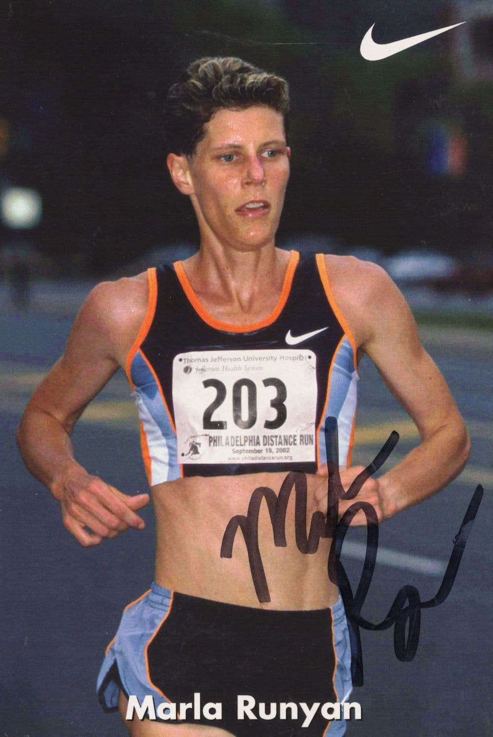 Marla Ranyon Blind American Olympic Games Athlete Hand Signed Photo