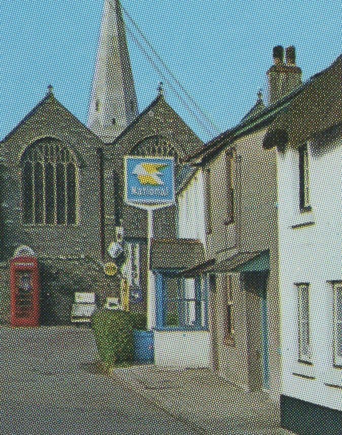 Marlborough Devon National Petrol Station Phone Box Postcard