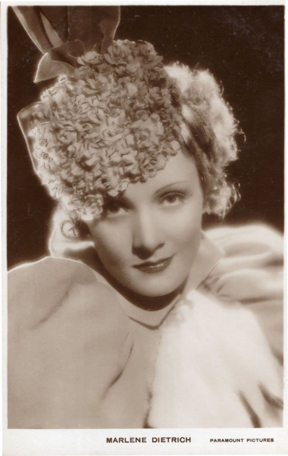 Marlene Dietrich Paramount Pictures Film Star Real Photo Postcard