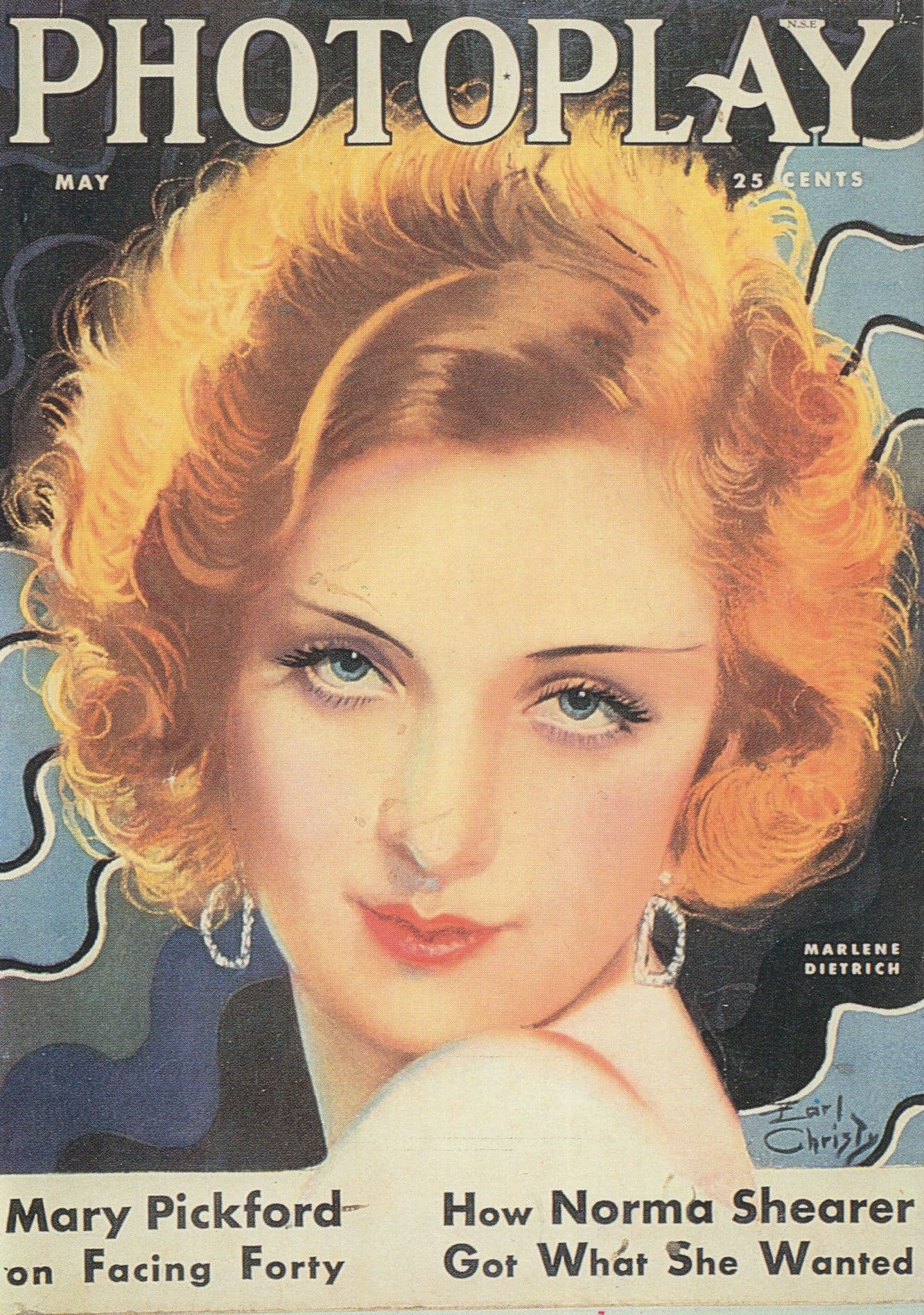 Marlene Dietrich Photoplay Mary Pickford Norma Shearer Postcard