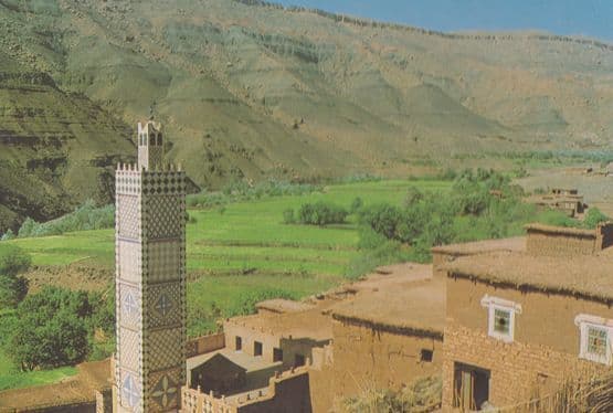 Maroc Draa Village Postcard