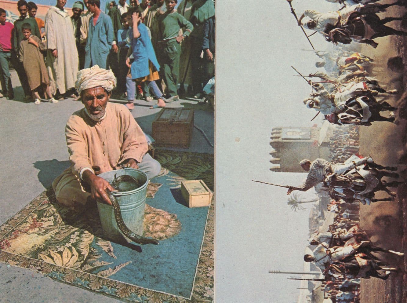 Maroc Snake Charmer Infini 2x Postcard s