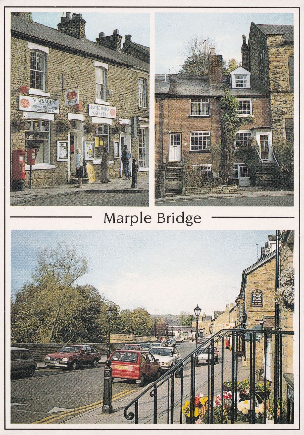 Marple Bridge Cheshire Post Office Rare Postcard