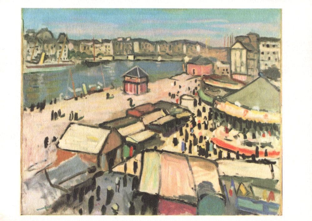 Marquet Fair Et La De Havre La Foire French Painting Old Postcard