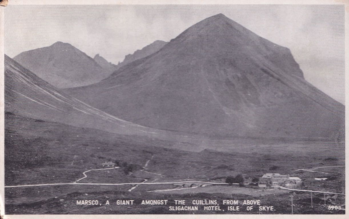 Marsco A Giant Amongst The Cuillins Above Sligachan Hotel Isle Of Skye Postcard