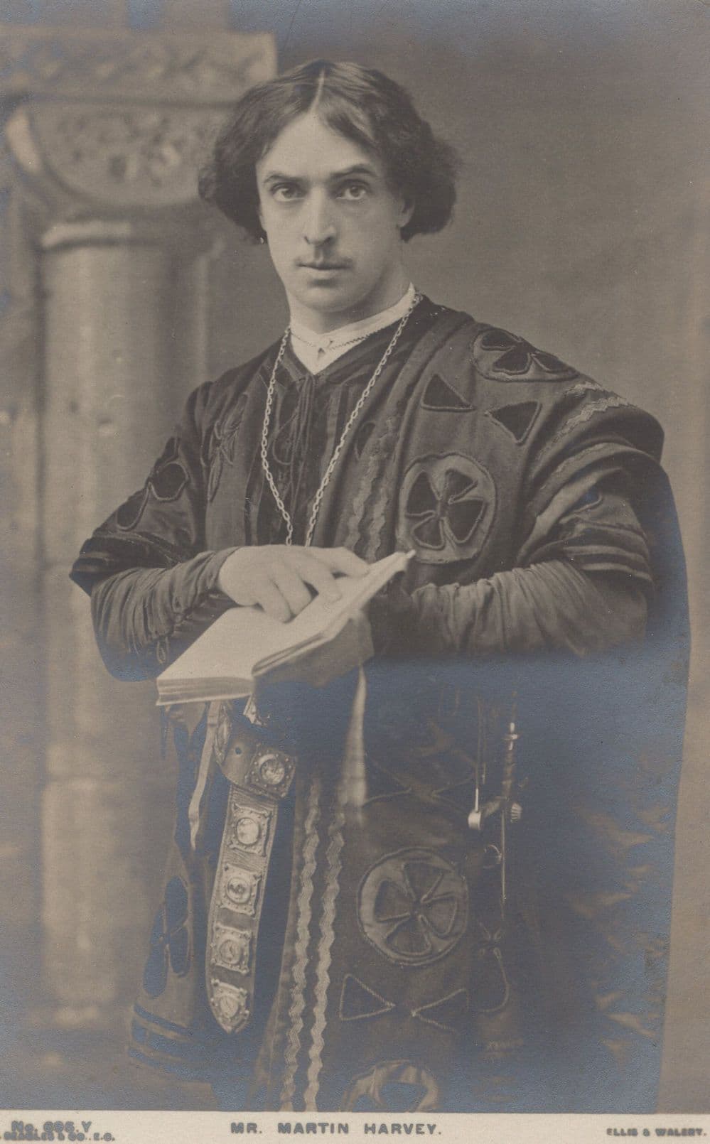 Martin Harvey As Priest Antique Theatre Play Postcard