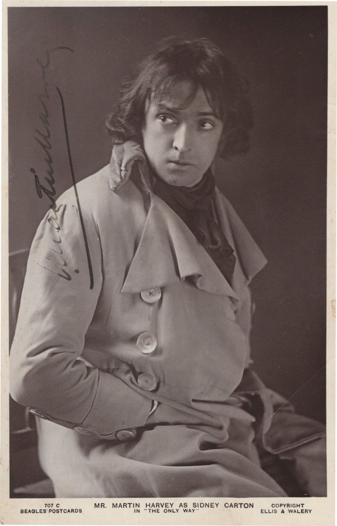 Martin Harvey in The Only Way Antique Hand Signed Photo