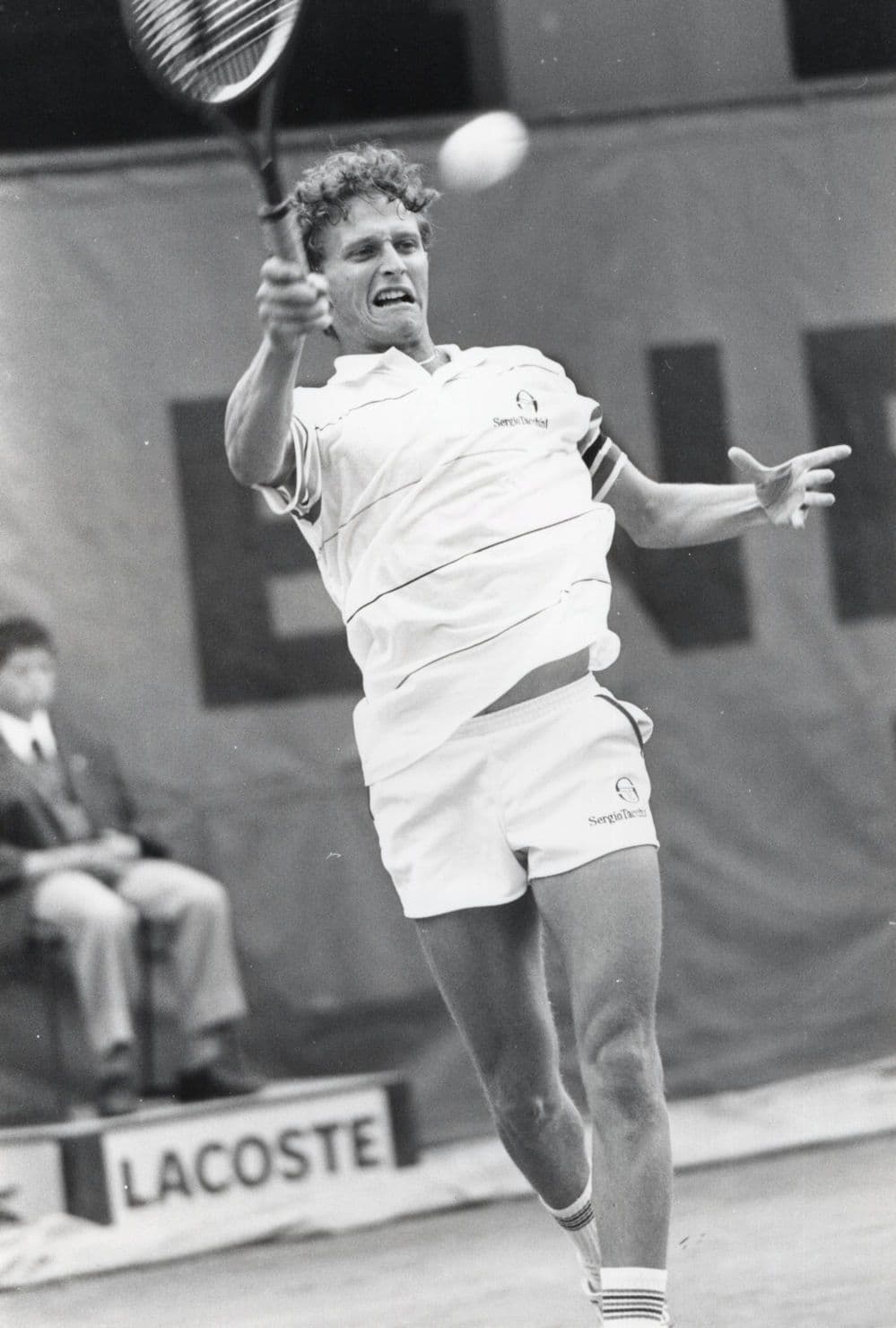 Martin Jaite of Argentina Tennis French Open 1986 Press Photo