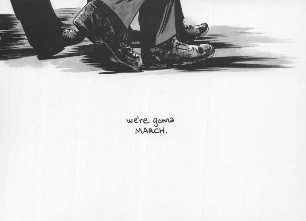 Martin Luther We're Gonna March 1960s Black Rights Power Equality Postcard