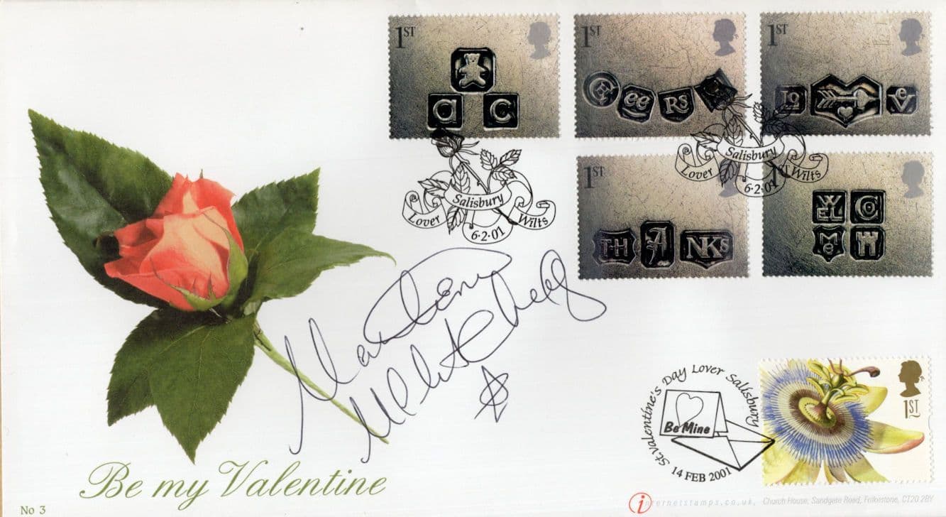 Martine McCutcheon Eastenders Valentines Day Hand Signed FDC