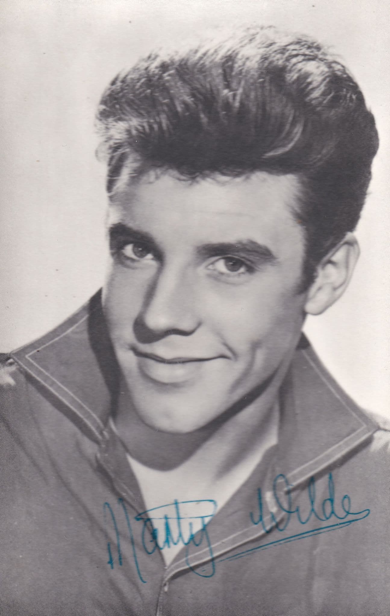Marty Wilde Celebrity Autograph Series Rare Photo Postcard