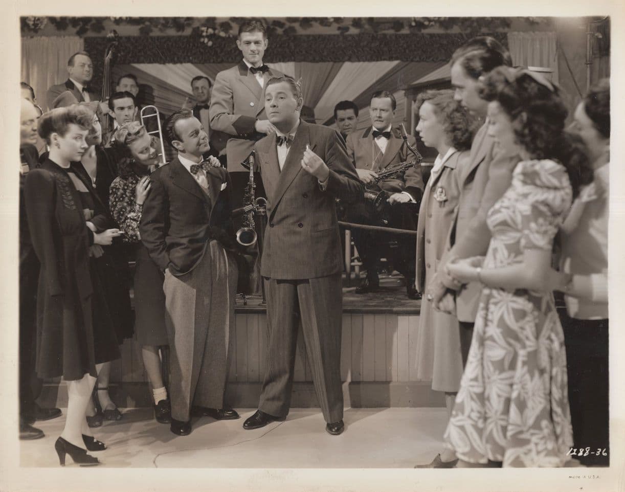 Mary Astor With 1940s Jazz Swing Band Young Ideas Film Press Photo