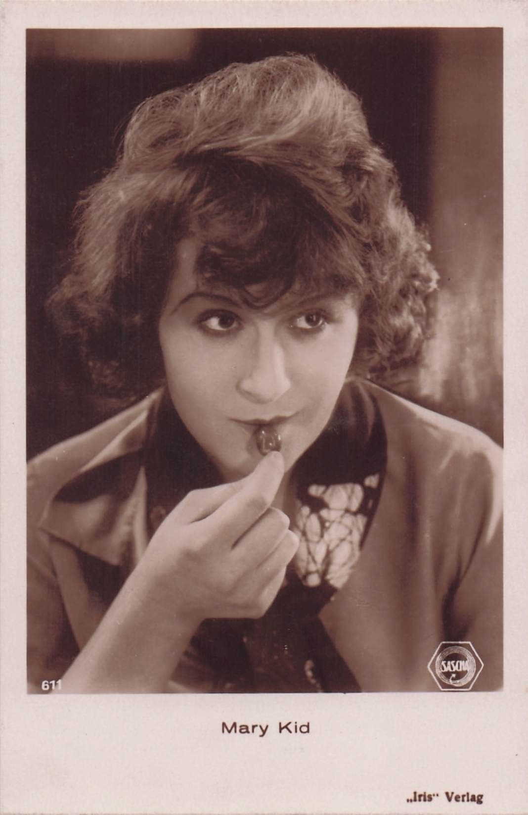 Mary Kid German Silent Film Actress Antique Hand Signed Photo