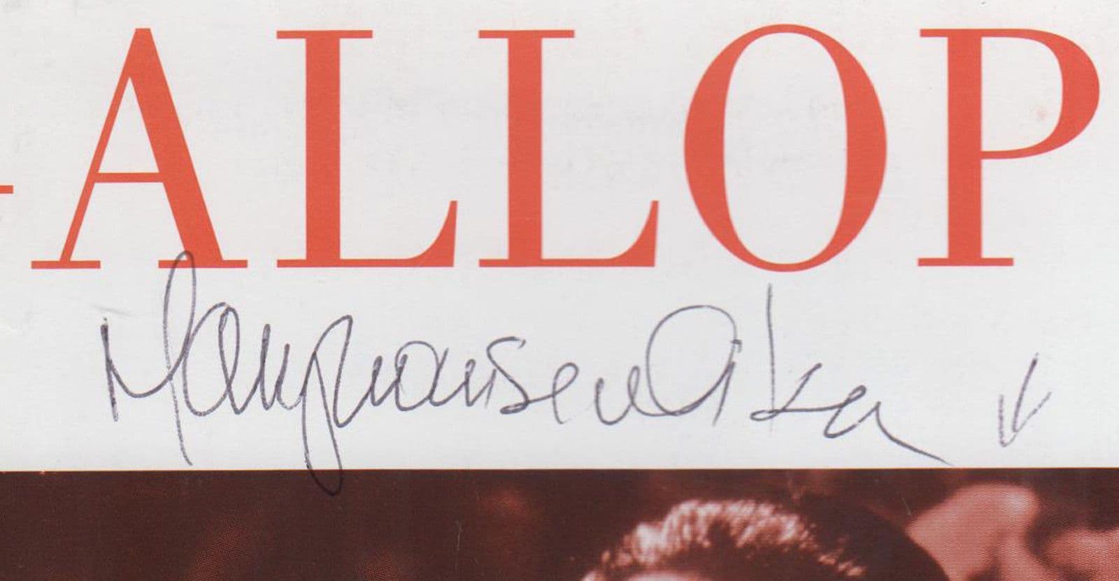 Mary Louise Wilson Full Gallop Signed London Hampstead Theatre Flyer