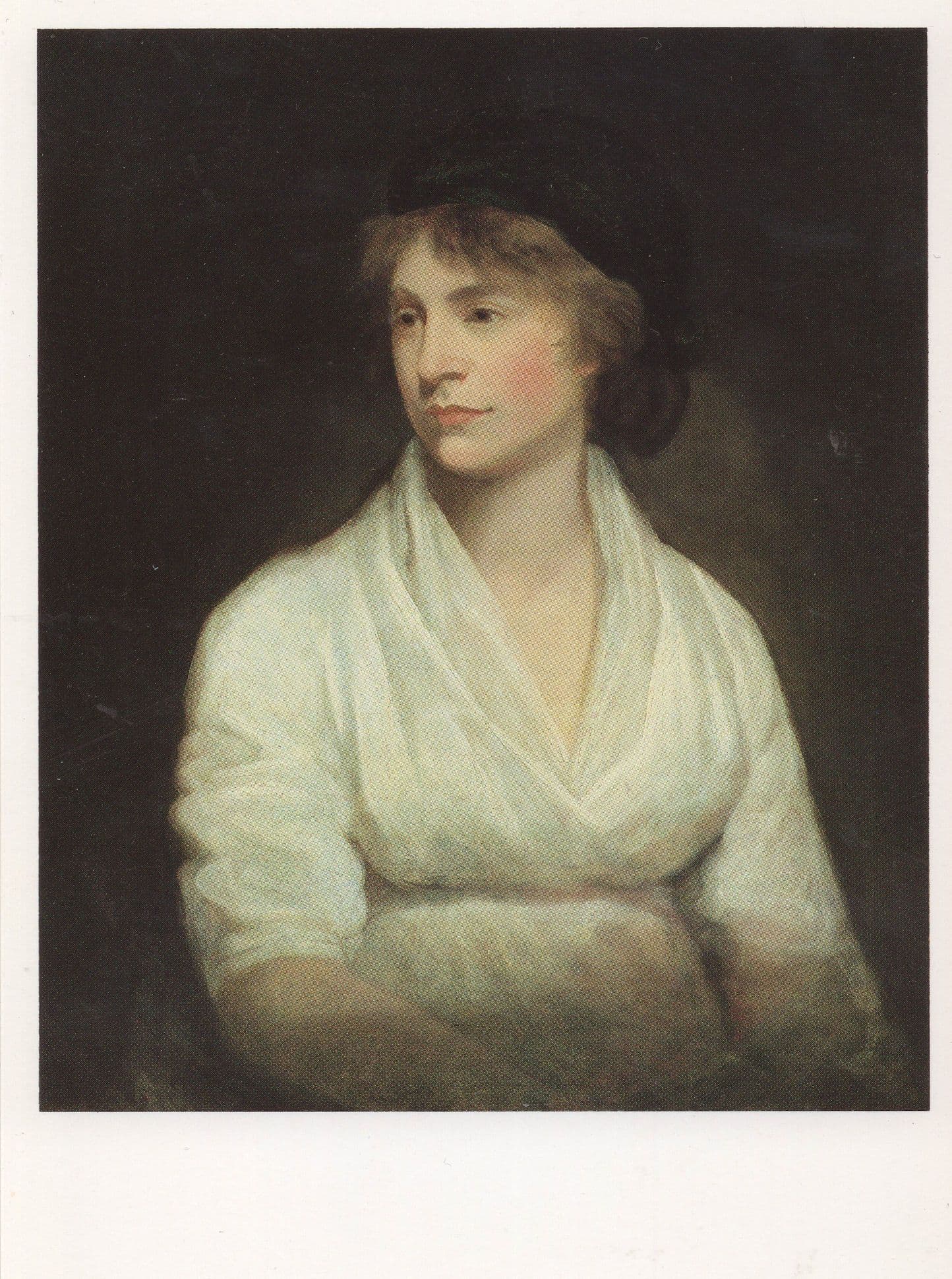 Mary Shelley Of Frankestein Book Rare NPG Award Painting Postcard
