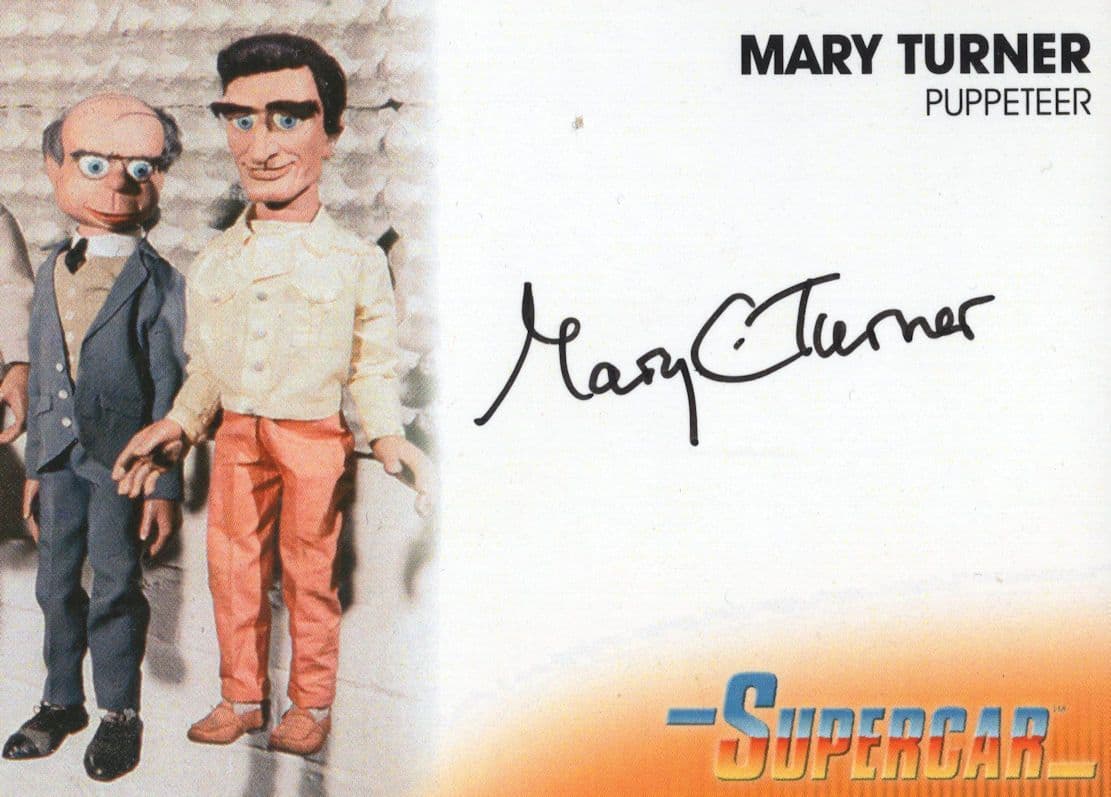 Mary Turner Gerry Anderson Supercar Puppeteer Autograph Card