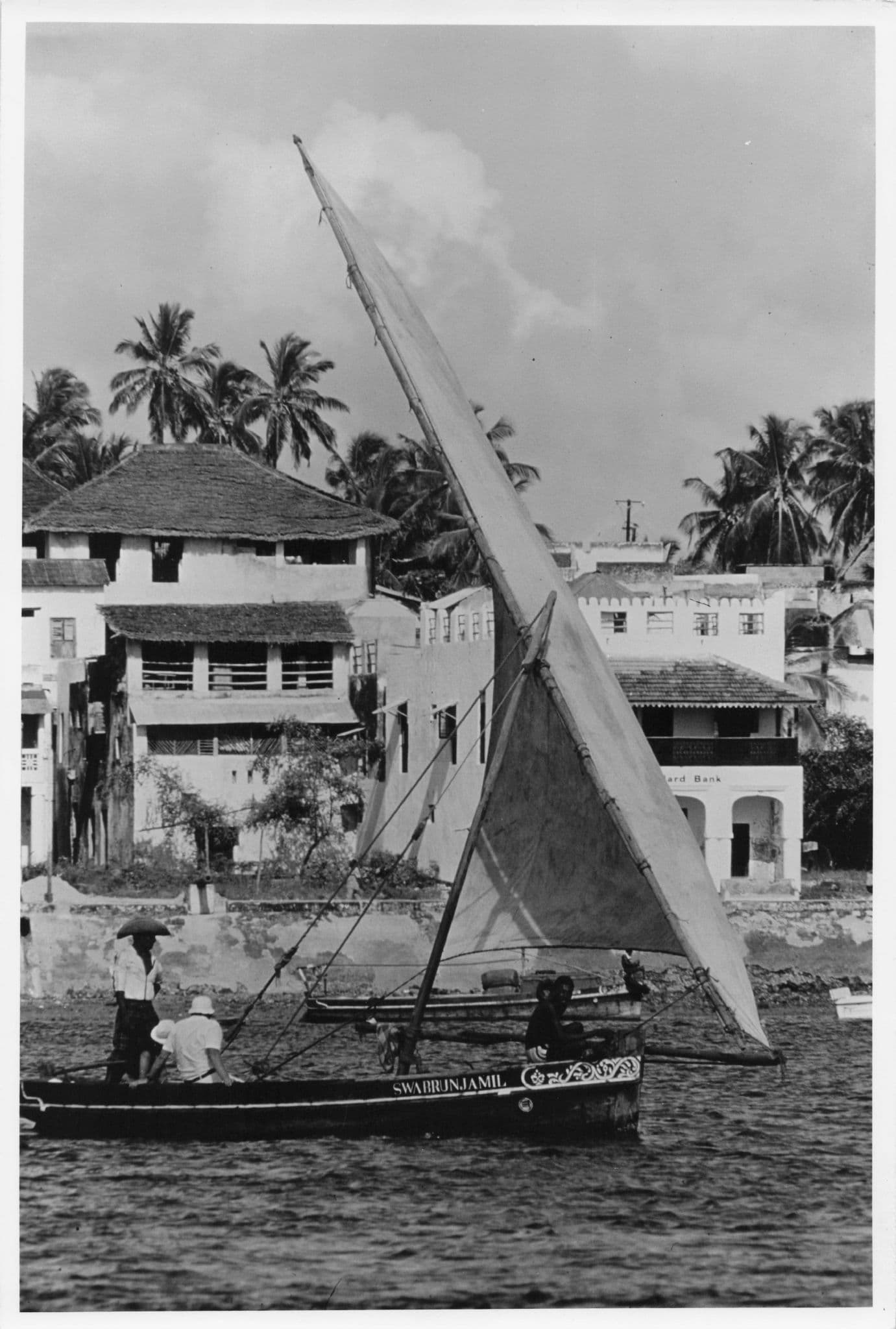 Mashua Boat at Lamu River Kenya Transport 9x7 African Press Photo