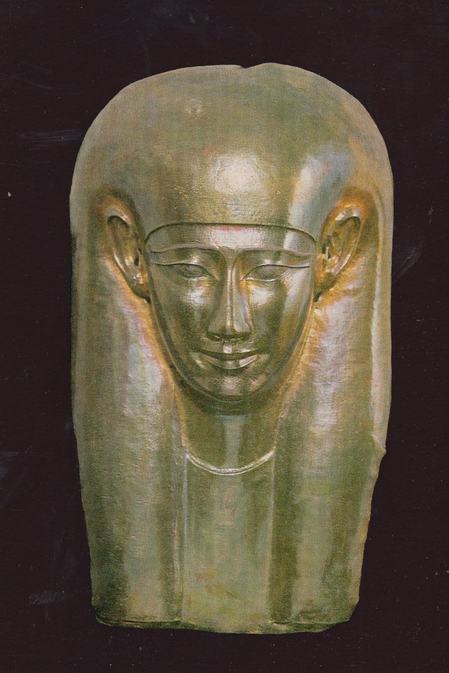 Mask Of The Mummy 13th Dynasty In Egypt Museum Exhibit Postcard