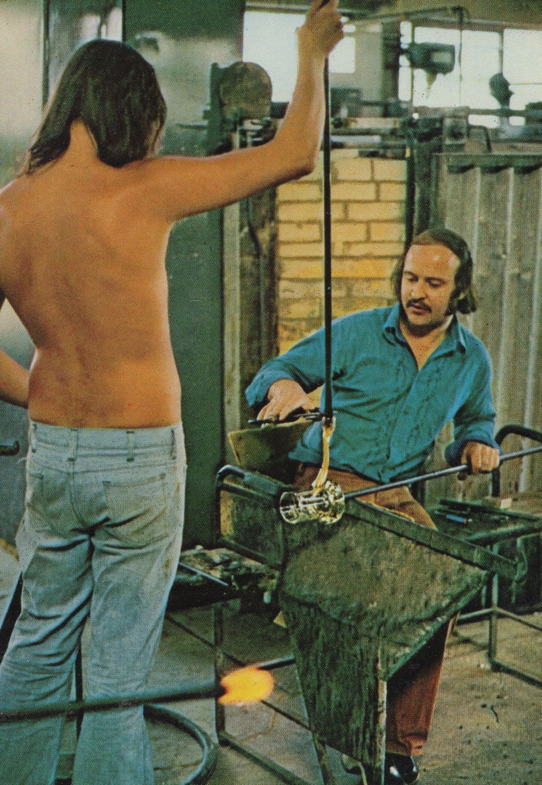 Master Glass Maker Great Torrington North Devon Crafts Postcard