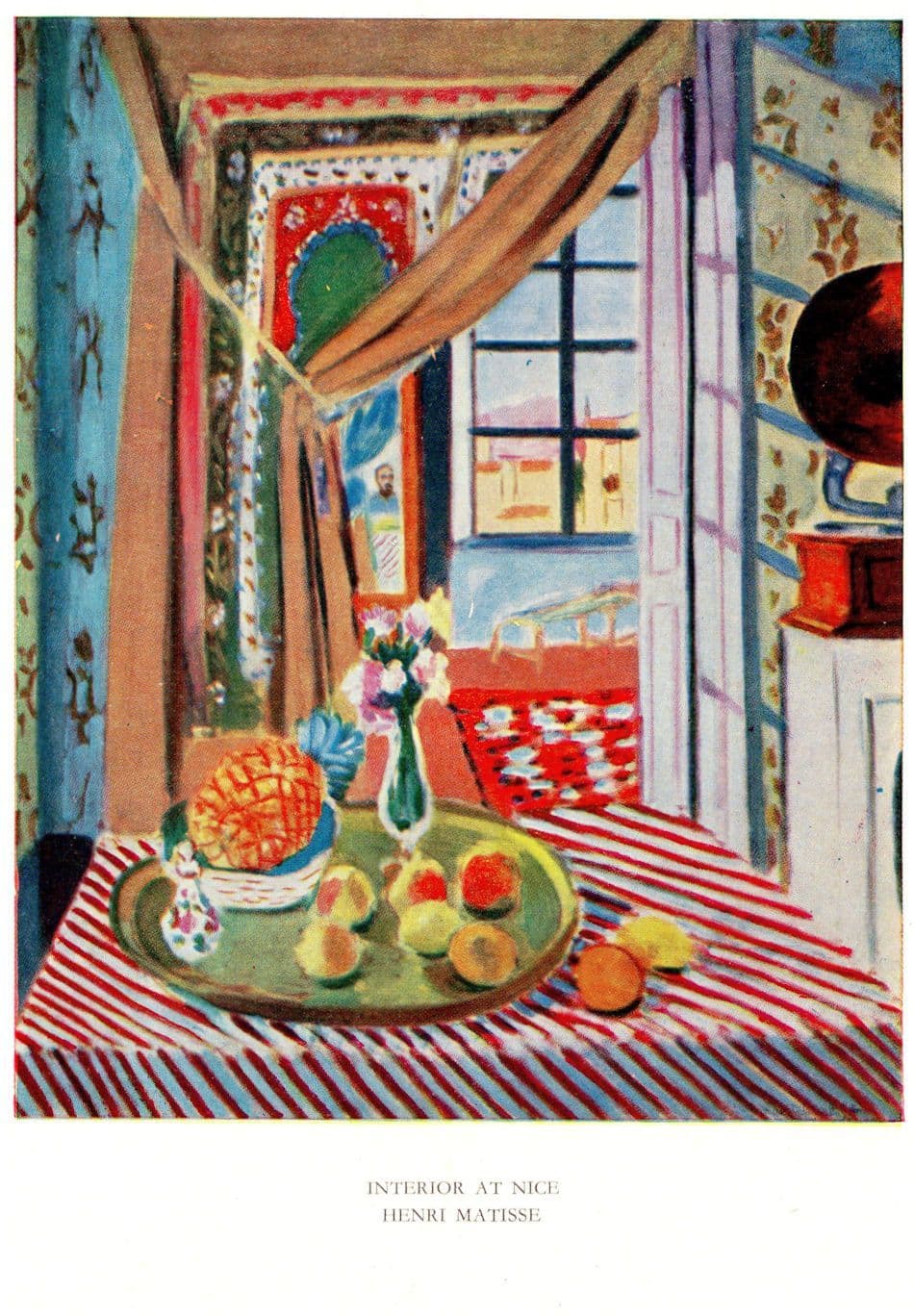 Matisse Interior At Nice Painting Postcard