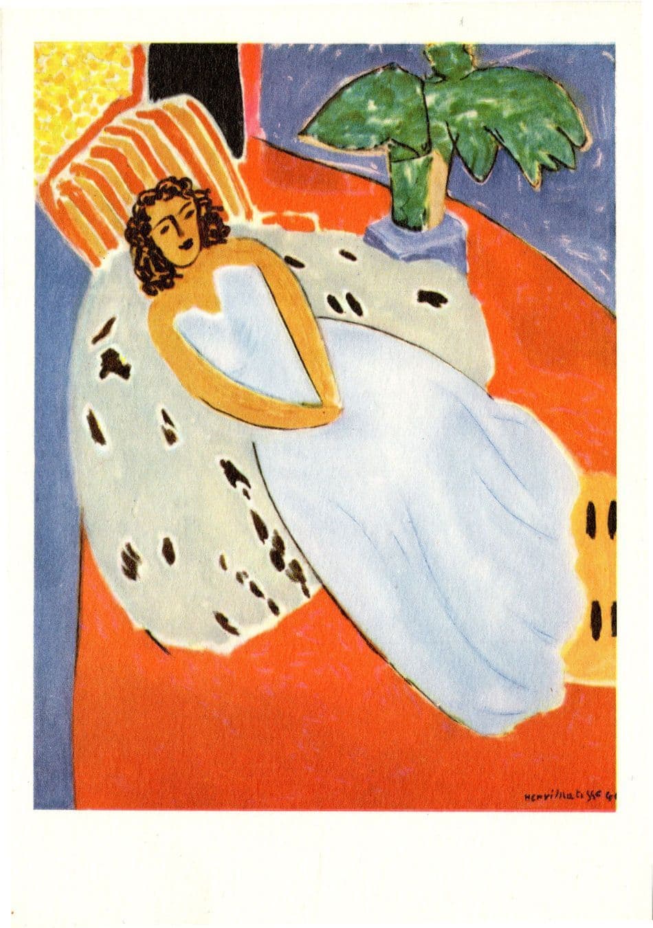 Matisse Young Woman In A Pelisse Painting Postcard