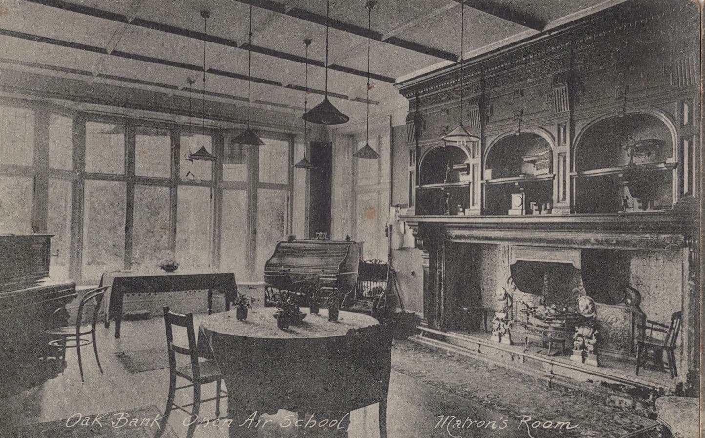 Matrons Room Oak Bank Open Air School Kent Antique Postcard