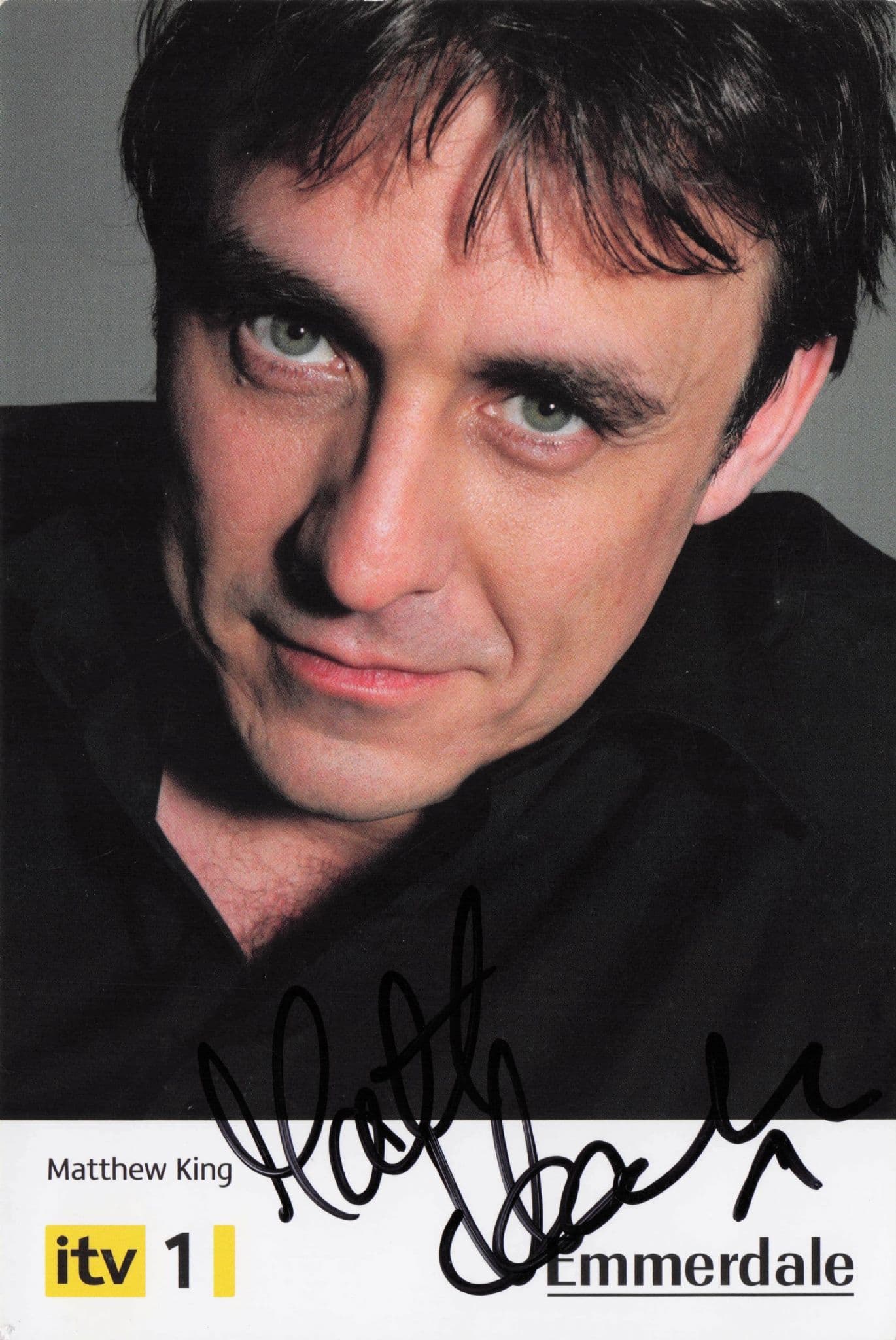 Matt Healy as Matthew King Emmerdale Rare ALT Hand Signed Photo