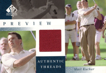 Matt Kuchar Upper Deck Worn Shirt Golf Tour Rare Limited Threads Card