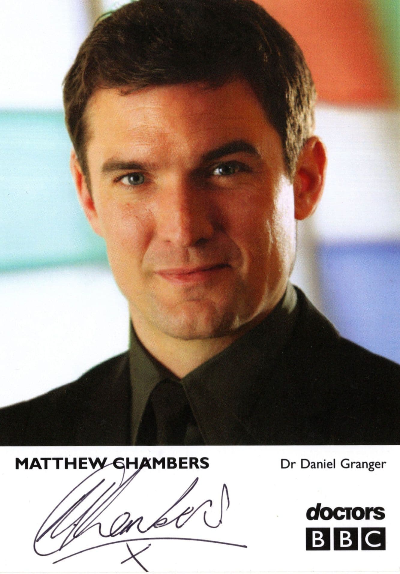 Matthew Chambers as Dr Daniel Granger BBC Doctors 2x Hand Signed Photo s
