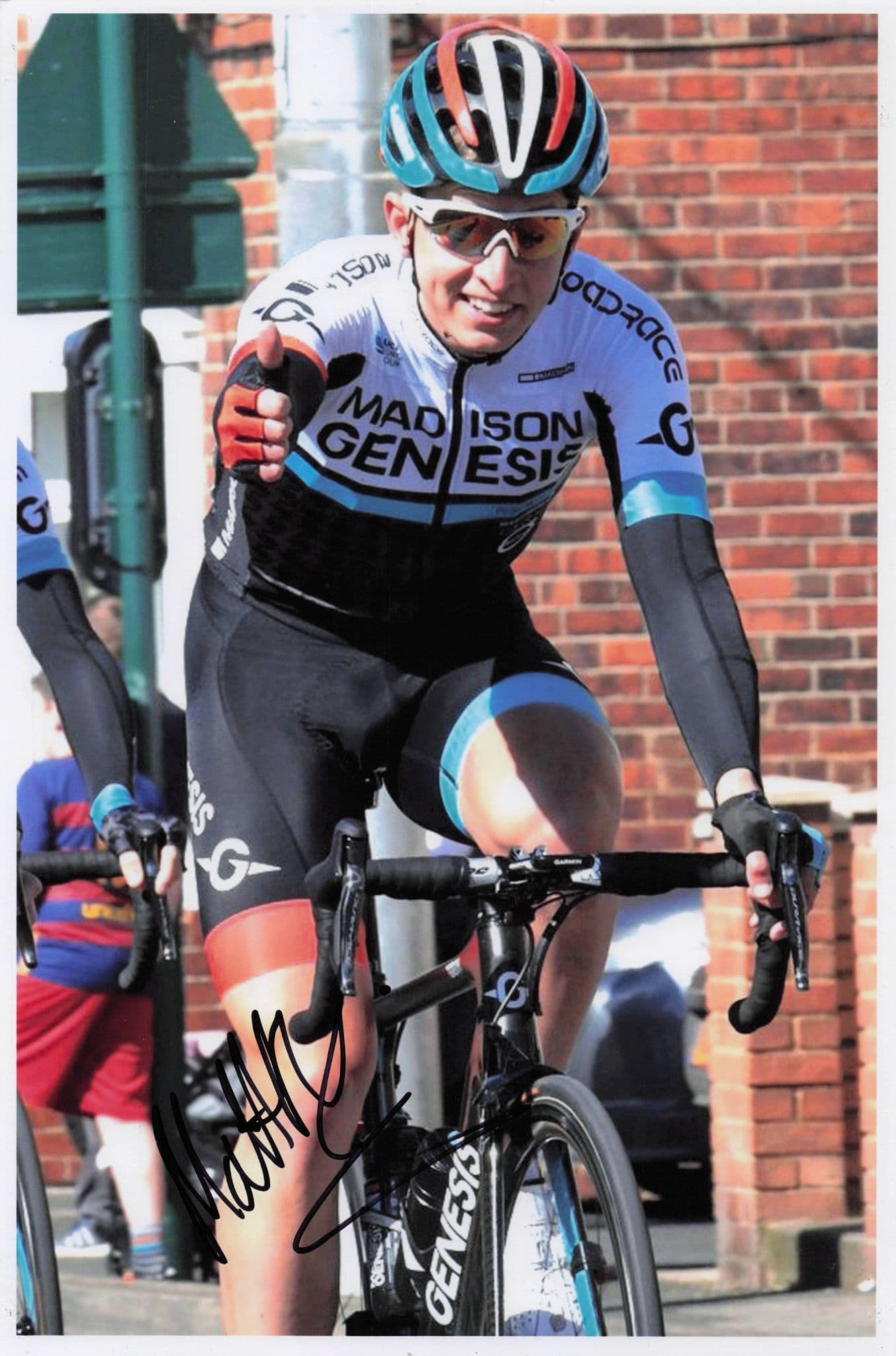 Matthew Holmes GB British Cyclist Cycling 12x8 Hand Signed Photo