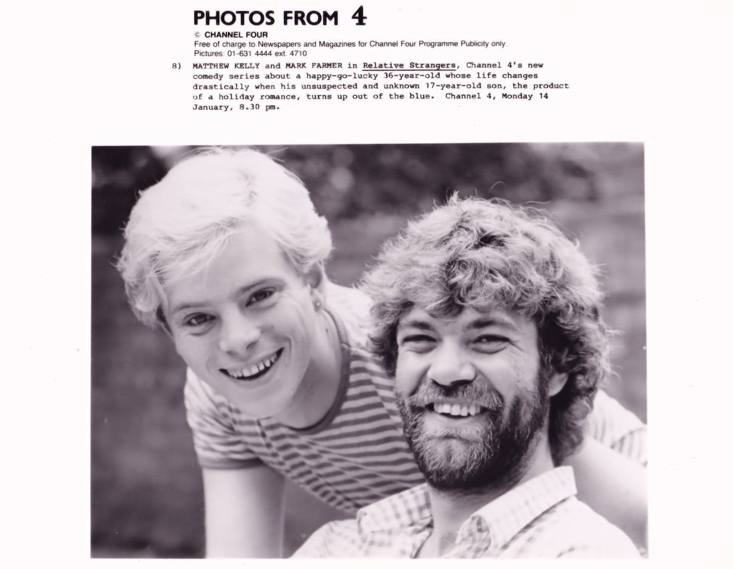 Matthew Kelly In Relative Strangers C4 Vintage Press TV Photo