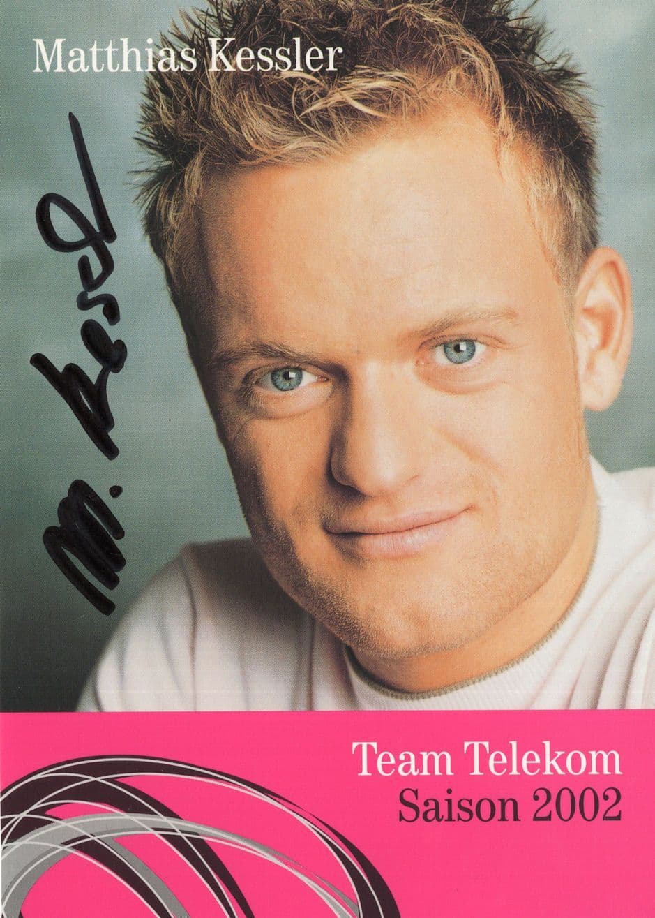 Matthias Kessler German Cycling Road Race Hand Signed 2002 Tour Photo