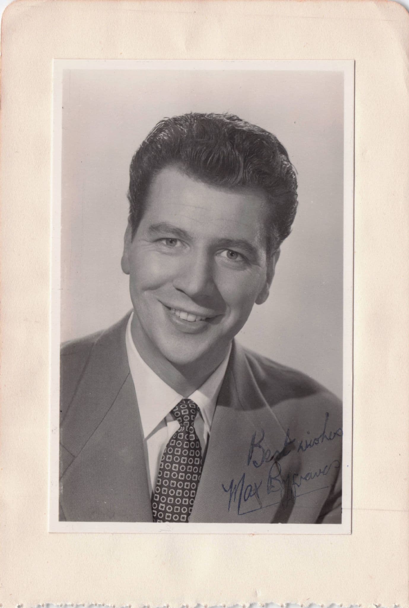 Max Bygraves Vintage Hand Signed Photo