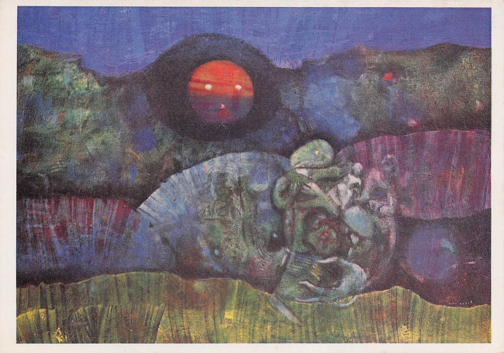 Max Ernst Bottled Moon London Tate Gallery Painting Postcard