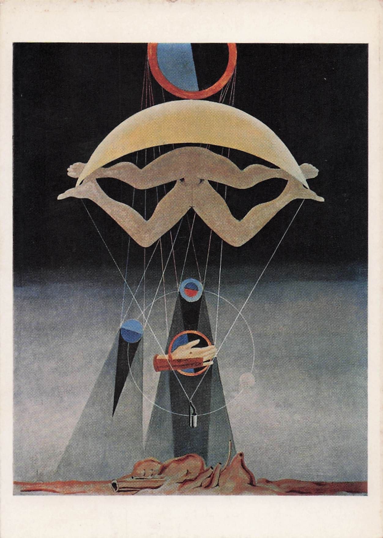 Max Ernst Les Hommes N'en Sauront Rien Painting Postcarc